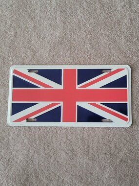 Great Britain United Kingdom Union Jack Licence Plate